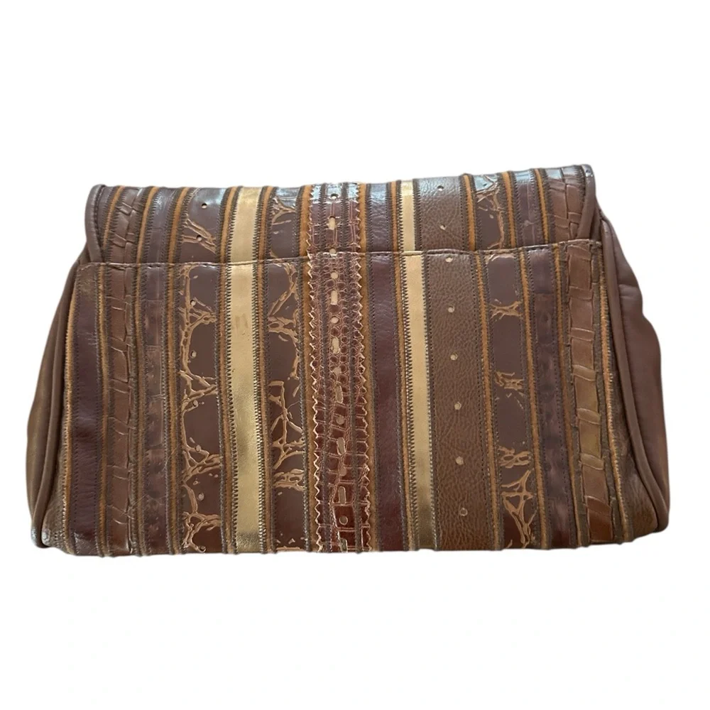 Rare Find! 70’s-80’s Brown and Gold Purse